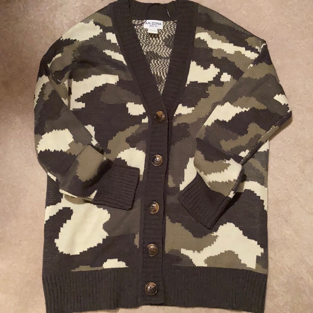 Camo cardigan